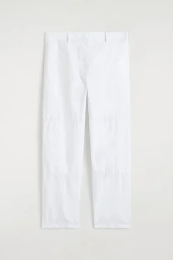 GATHERED PANELLED COTTON PANTS