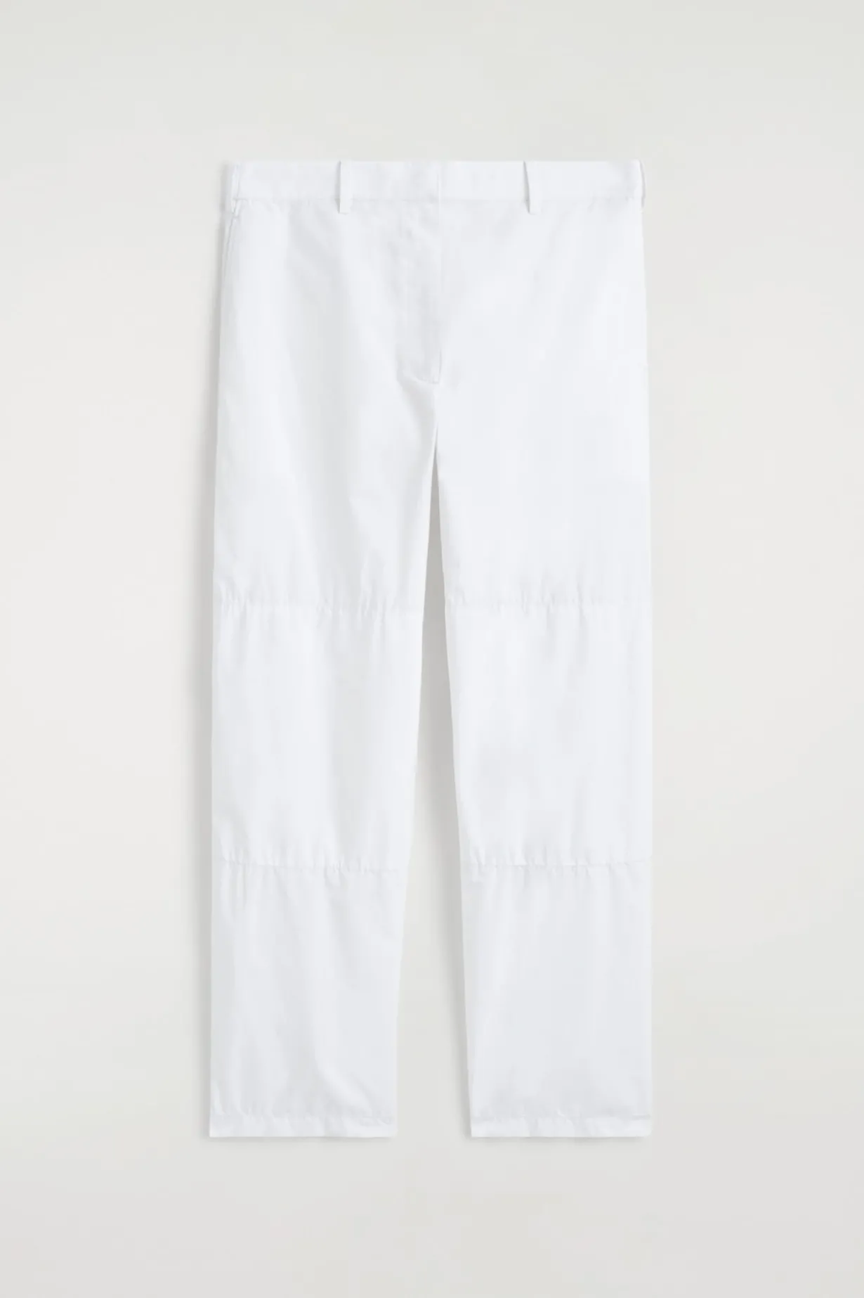 GATHERED PANELLED COTTON PANTS