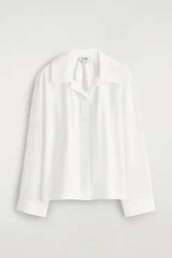 GATHERED PIMA COTTON SHIRT