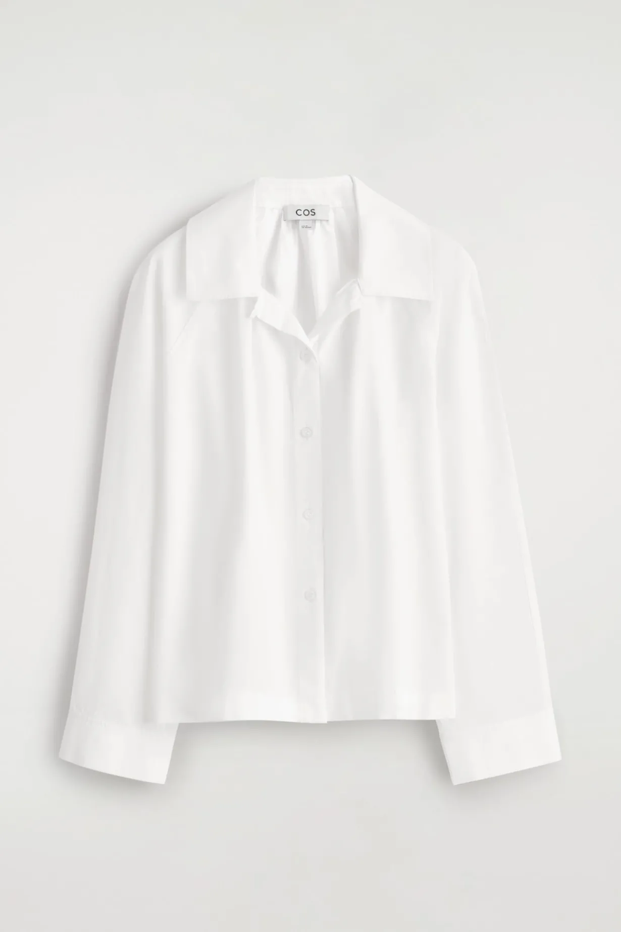 GATHERED PIMA COTTON SHIRT