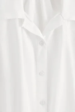 GATHERED PIMA COTTON SHIRT