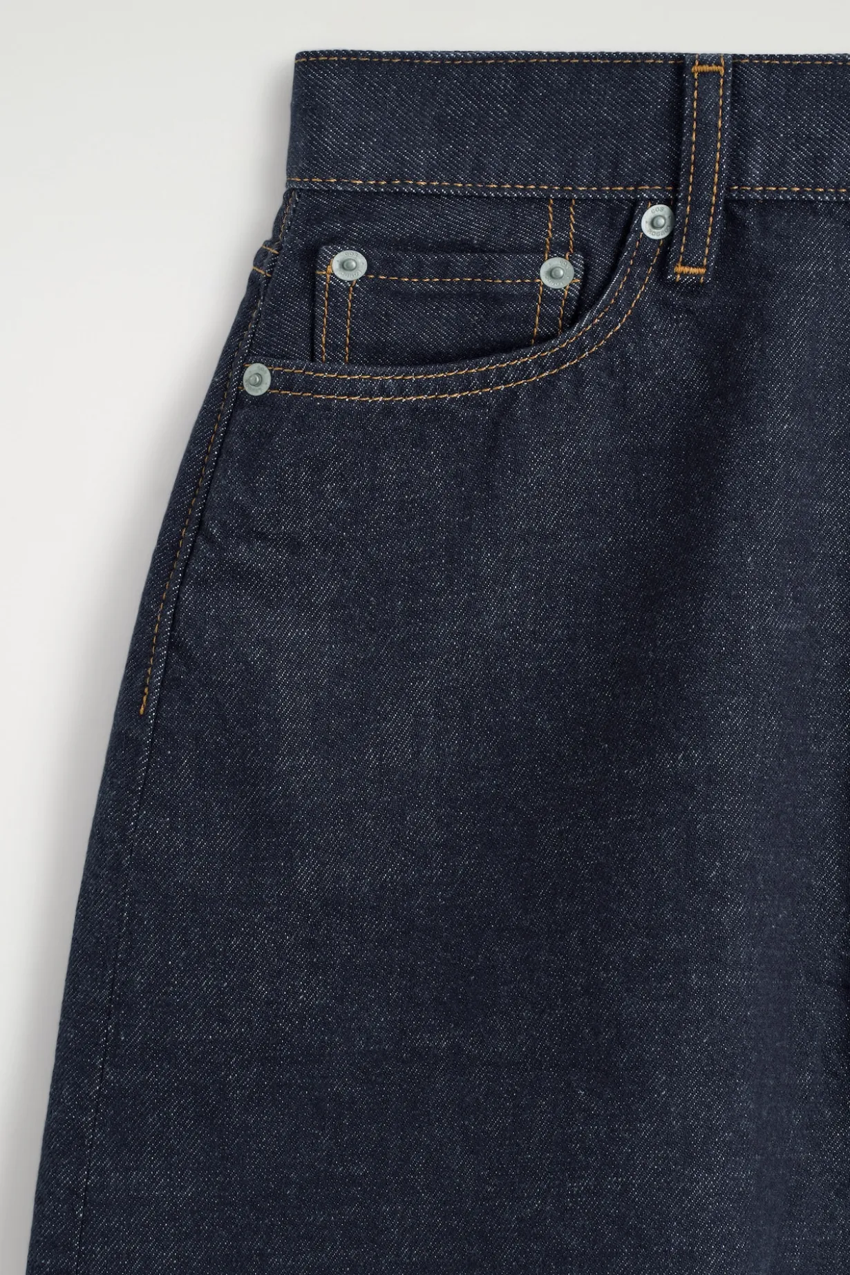 HIGH-RISE DENIM SHORTS