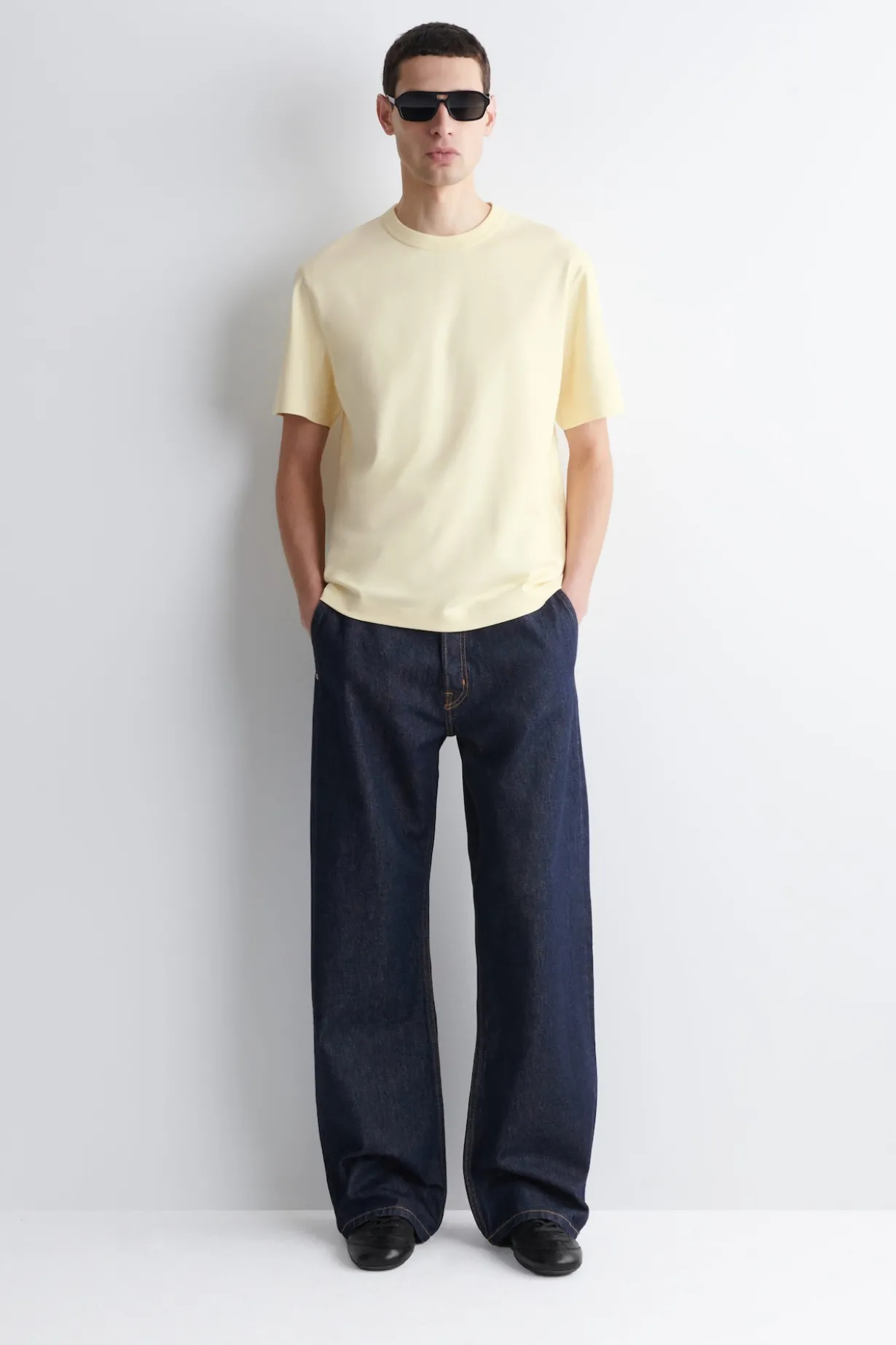 INTERLOCK COTTON CREW-NECK T-SHIRT
