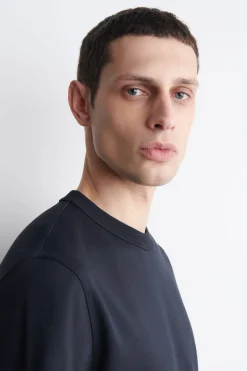 INTERLOCK COTTON CREW-NECK T-SHIRT