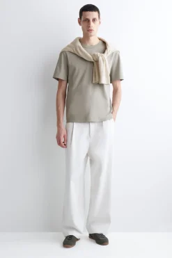 INTERLOCK COTTON CREW-NECK T-SHIRT