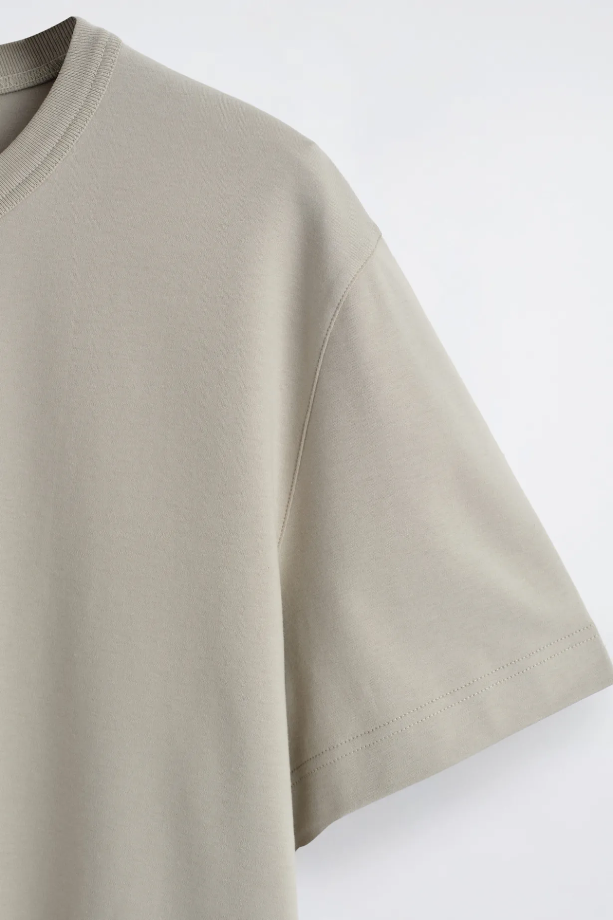 INTERLOCK COTTON CREW-NECK T-SHIRT