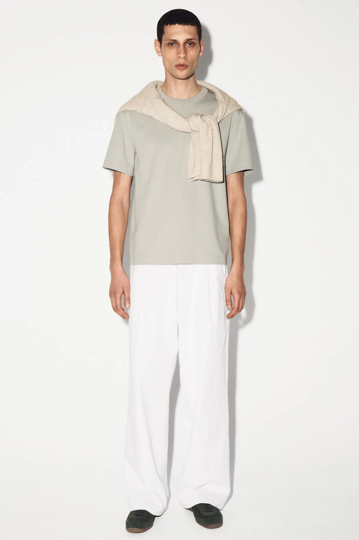 INTERLOCK COTTON CREW-NECK T-SHIRT