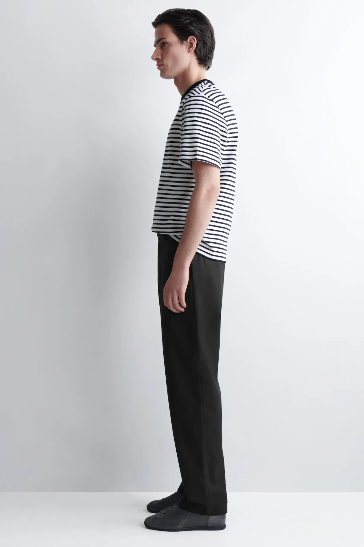 INTERLOCK COTTON CREW-NECK T-SHIRT