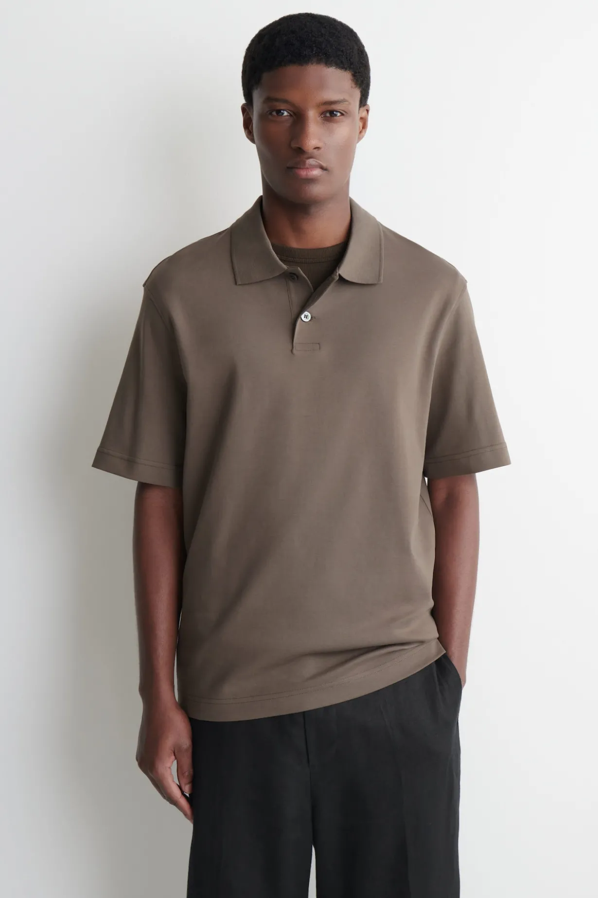 INTERLOCK COTTON POLO SHIRT