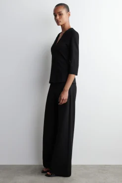 JERSEY V-NECK TOP