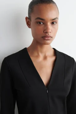 JERSEY V-NECK TOP