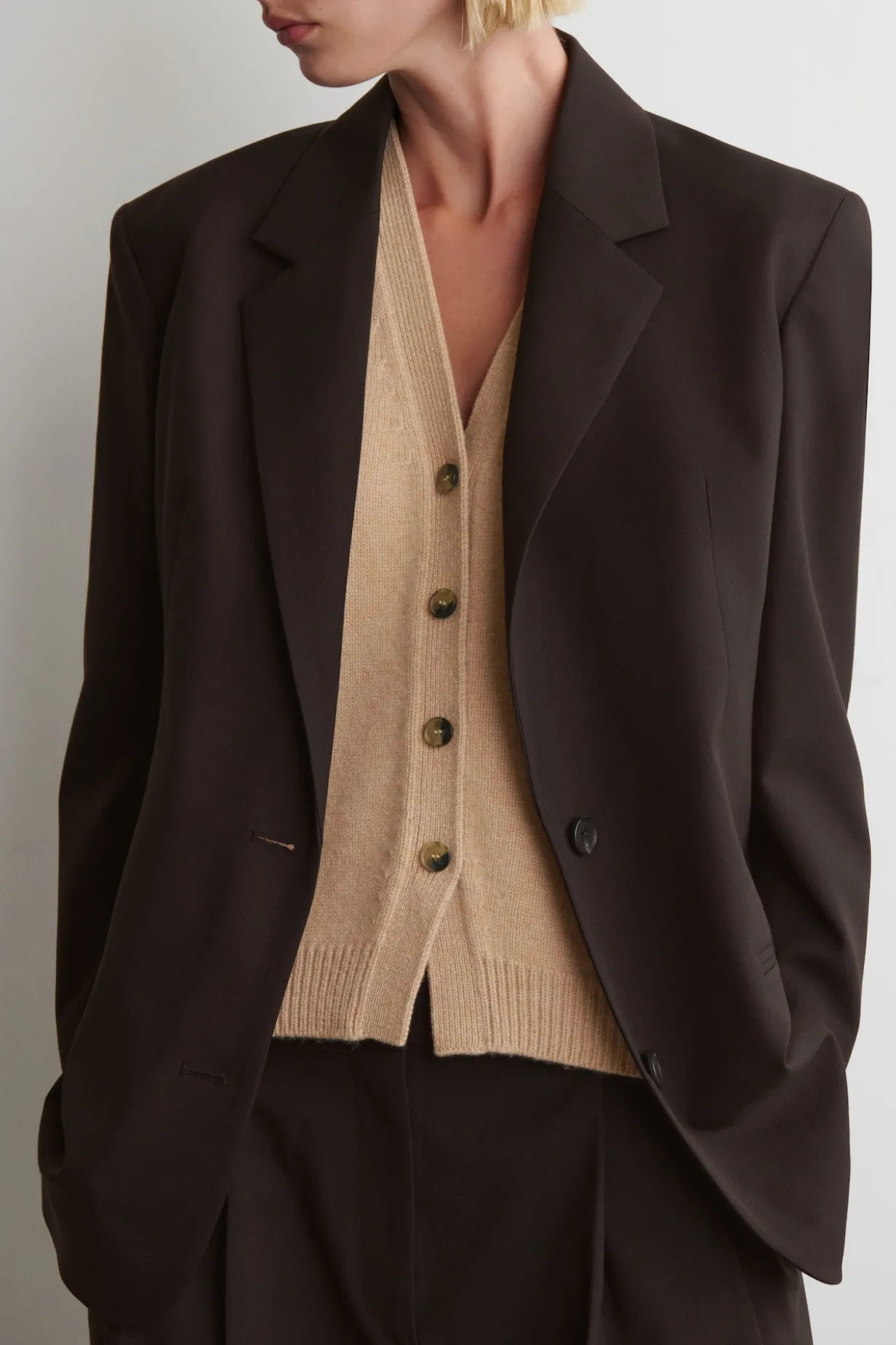 KNITTED CASHMERE-BLEND TANK