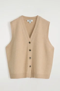 KNITTED CASHMERE-BLEND TANK