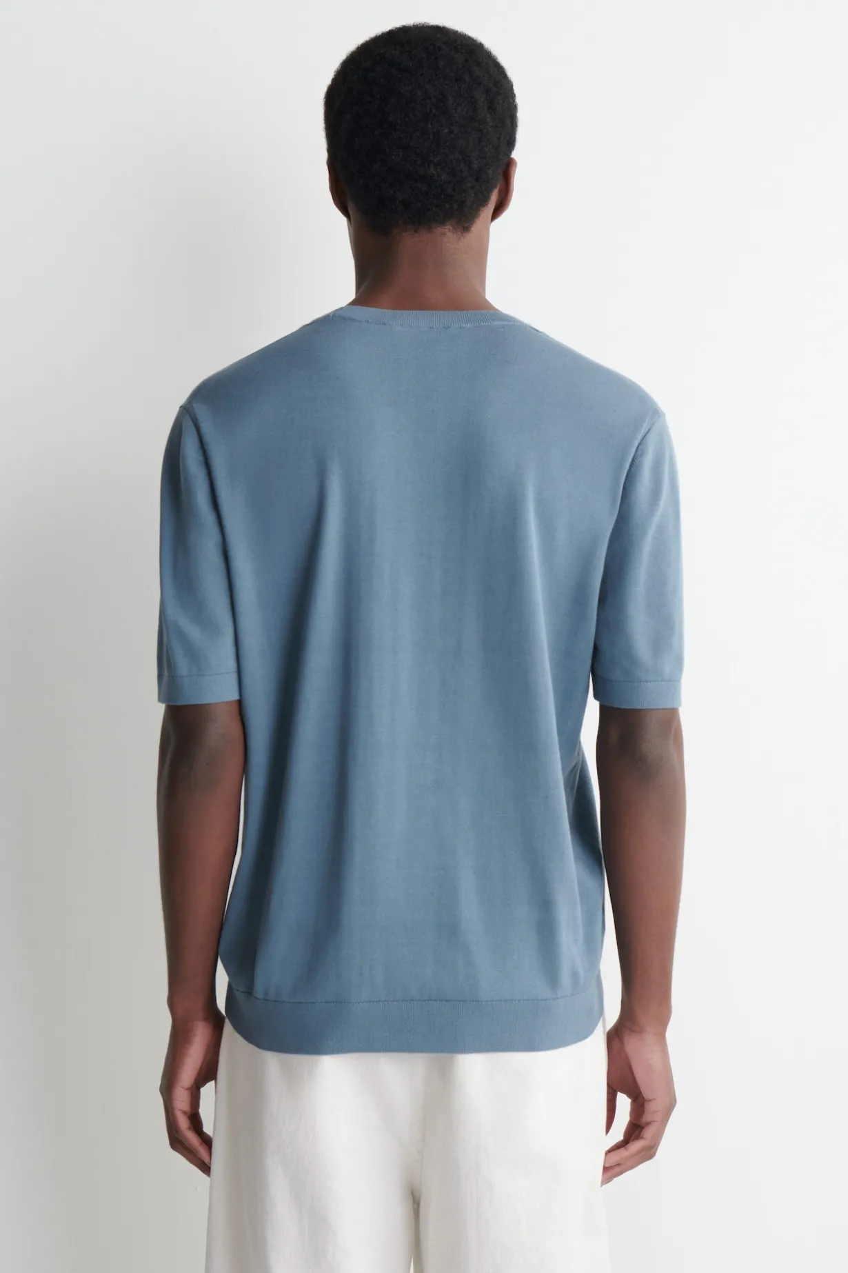 KNITTED COTTON T-SHIRT