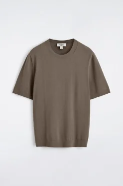 KNITTED COTTON T-SHIRT