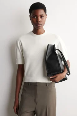 KNITTED COTTON T-SHIRT