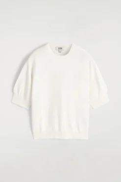KNITTED COTTON T-SHIRT