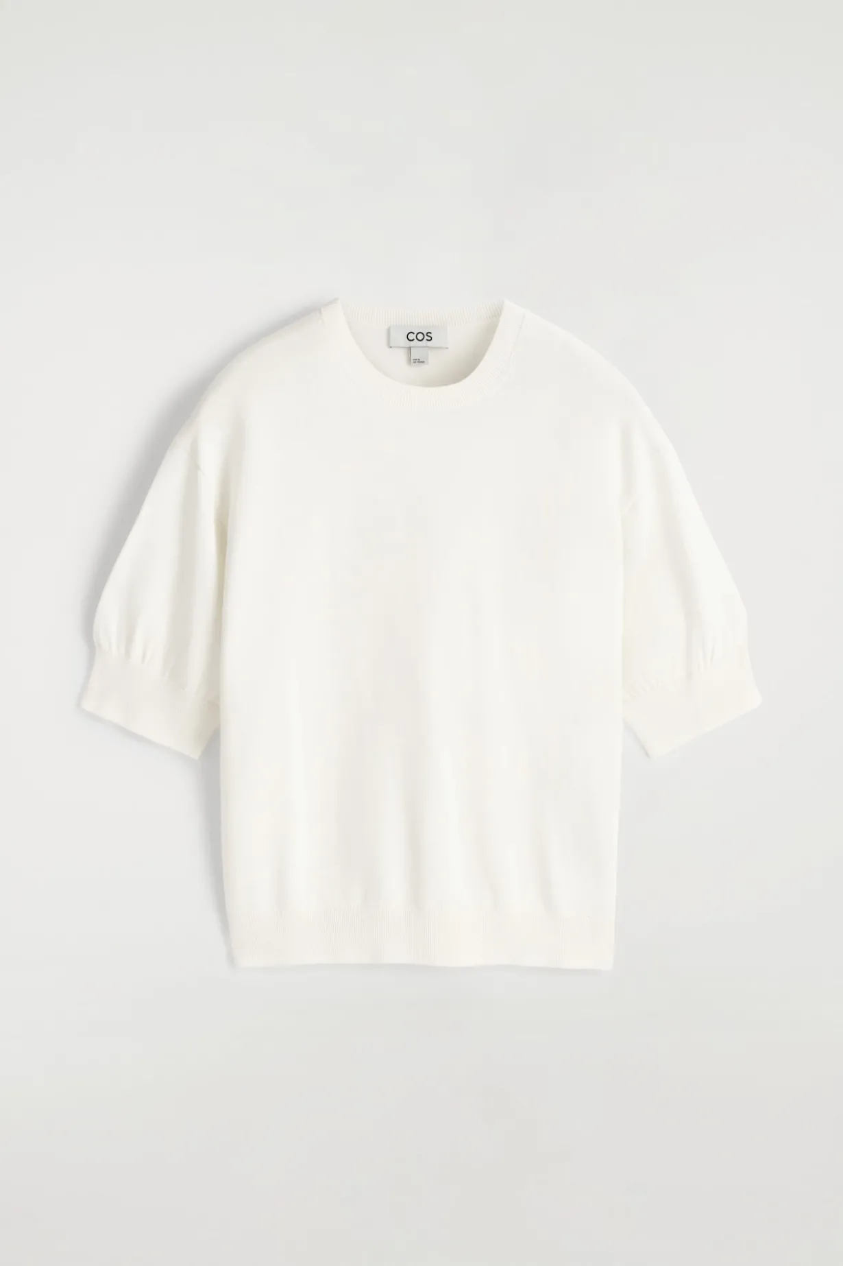 KNITTED COTTON T-SHIRT