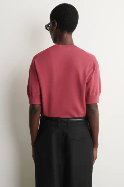 KNITTED COTTON T-SHIRT