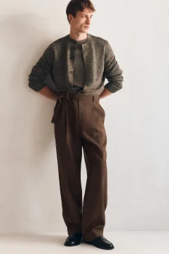 KNITTED LINEN CARDIGAN
