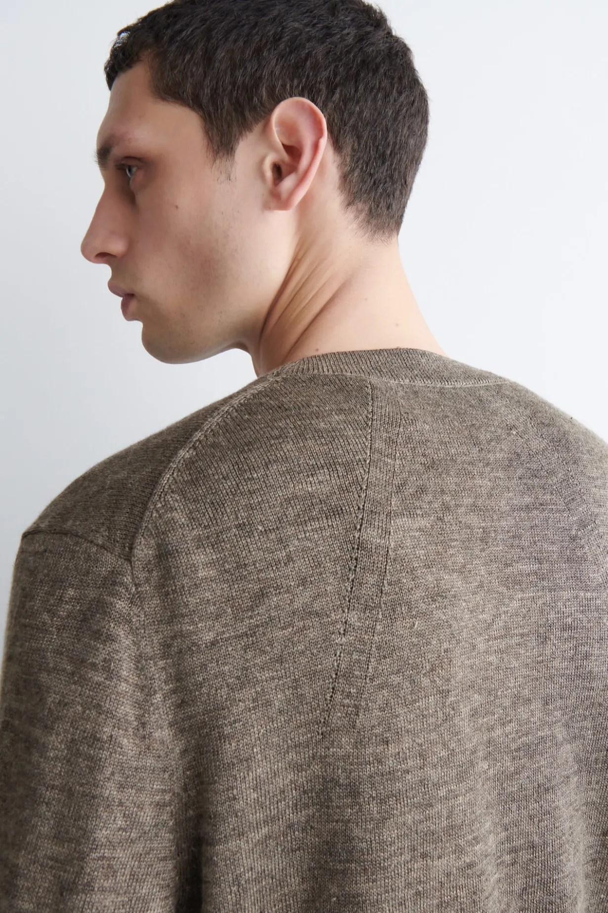 KNITTED LINEN CARDIGAN