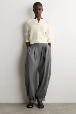 KNITTED LINEN CARDIGAN