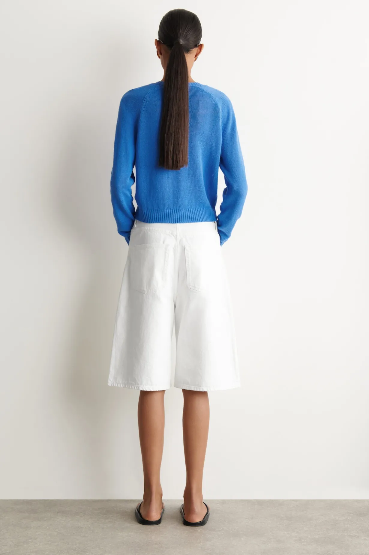 KNITTED LINEN CARDIGAN