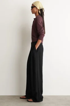 KNITTED LINEN CARDIGAN