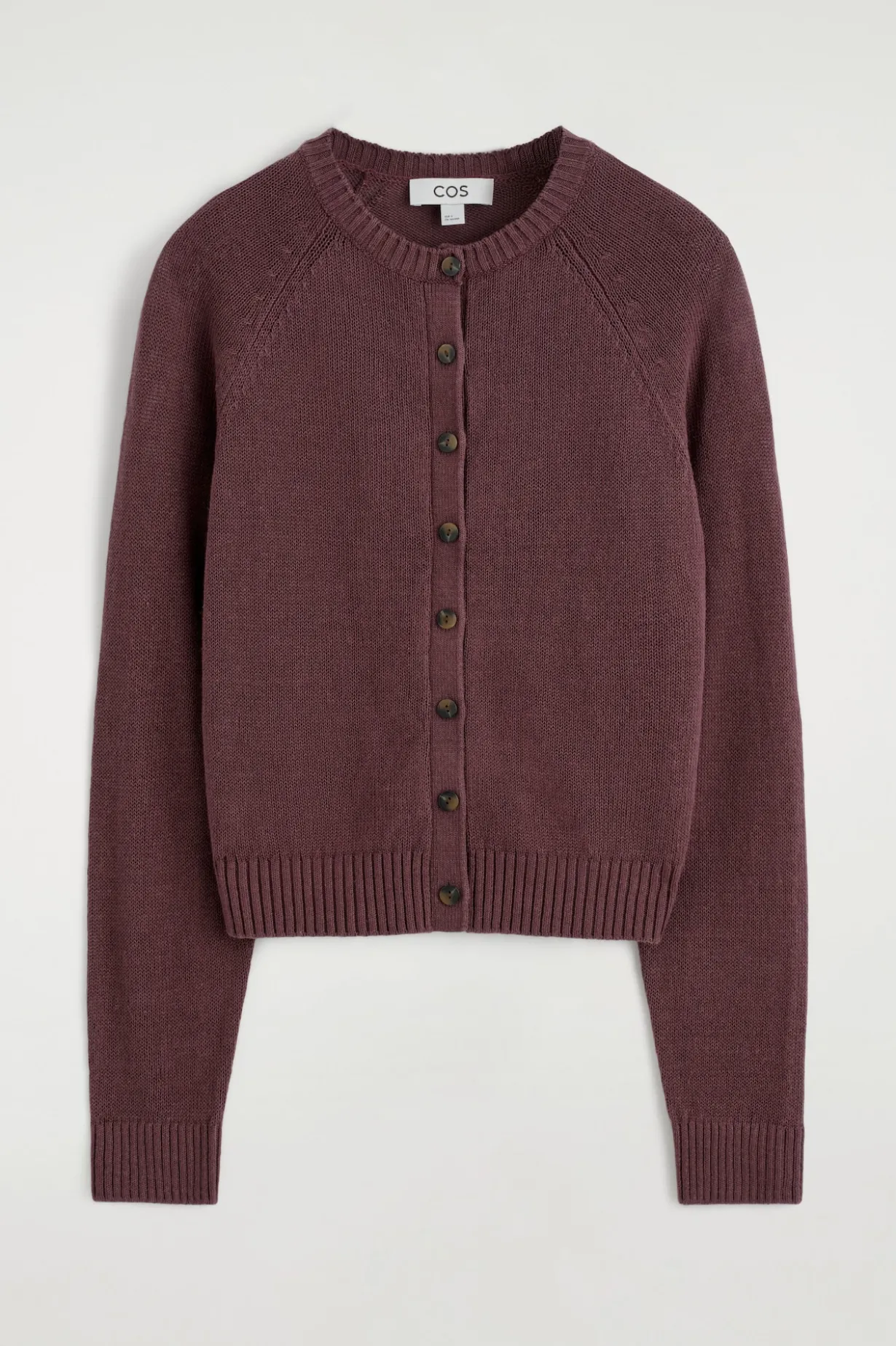 KNITTED LINEN CARDIGAN