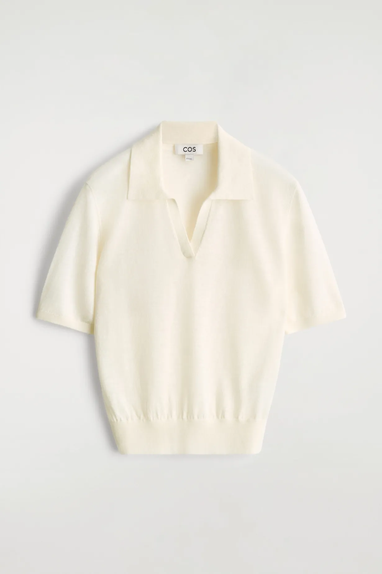 KNITTED LINEN-MERINO POLO SHIRT