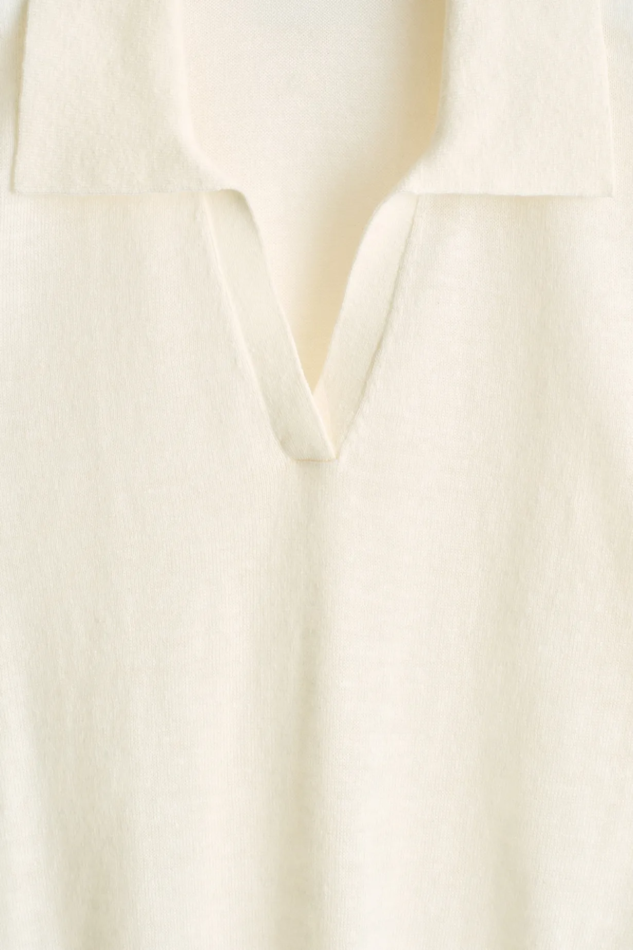 KNITTED LINEN-MERINO POLO SHIRT