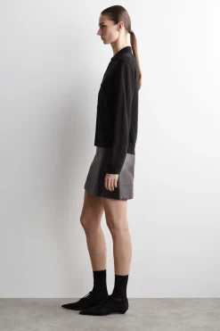 KNITTED LINEN-MERINO SHIRT