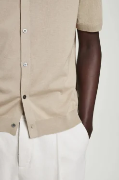 KNITTED LINEN-SILK SHIRT