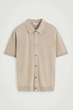 KNITTED LINEN-SILK SHIRT