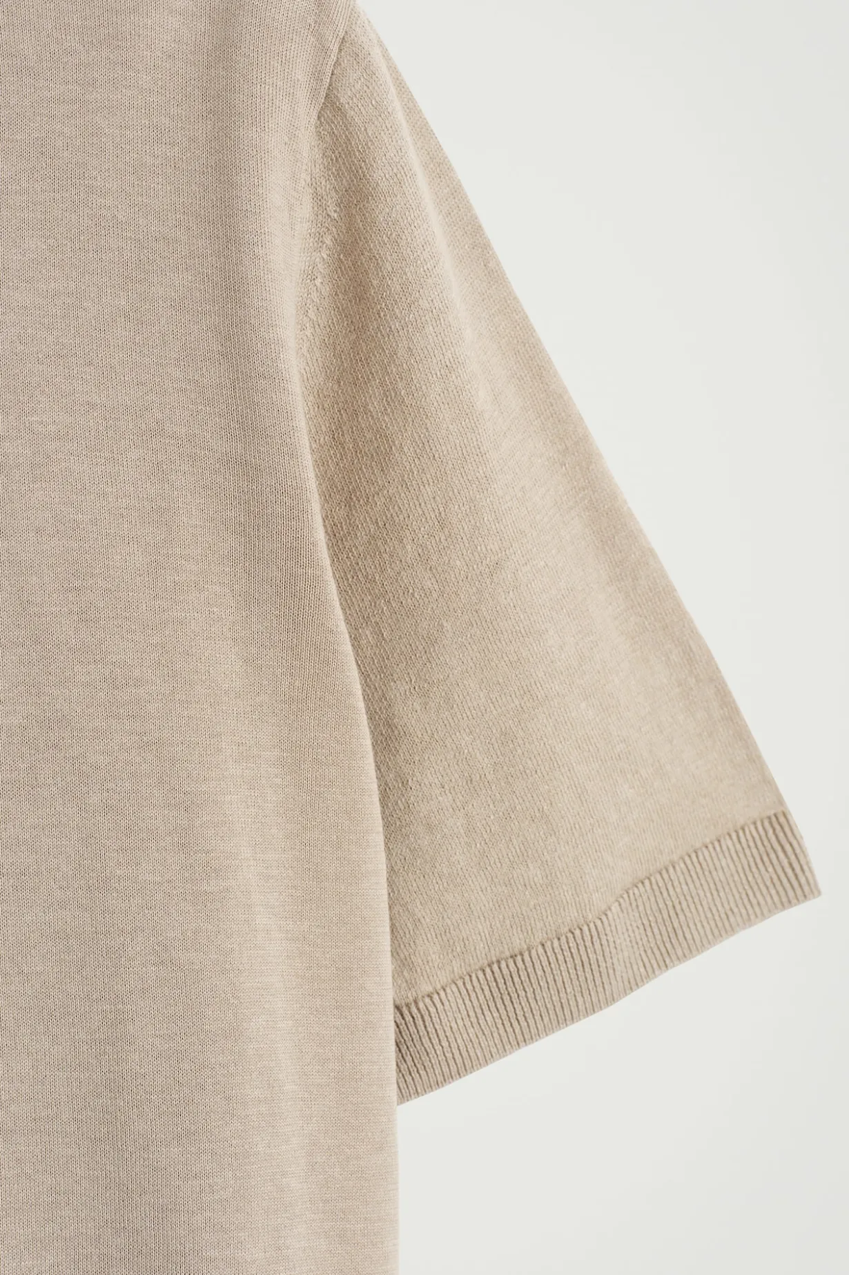KNITTED LINEN-SILK SHIRT
