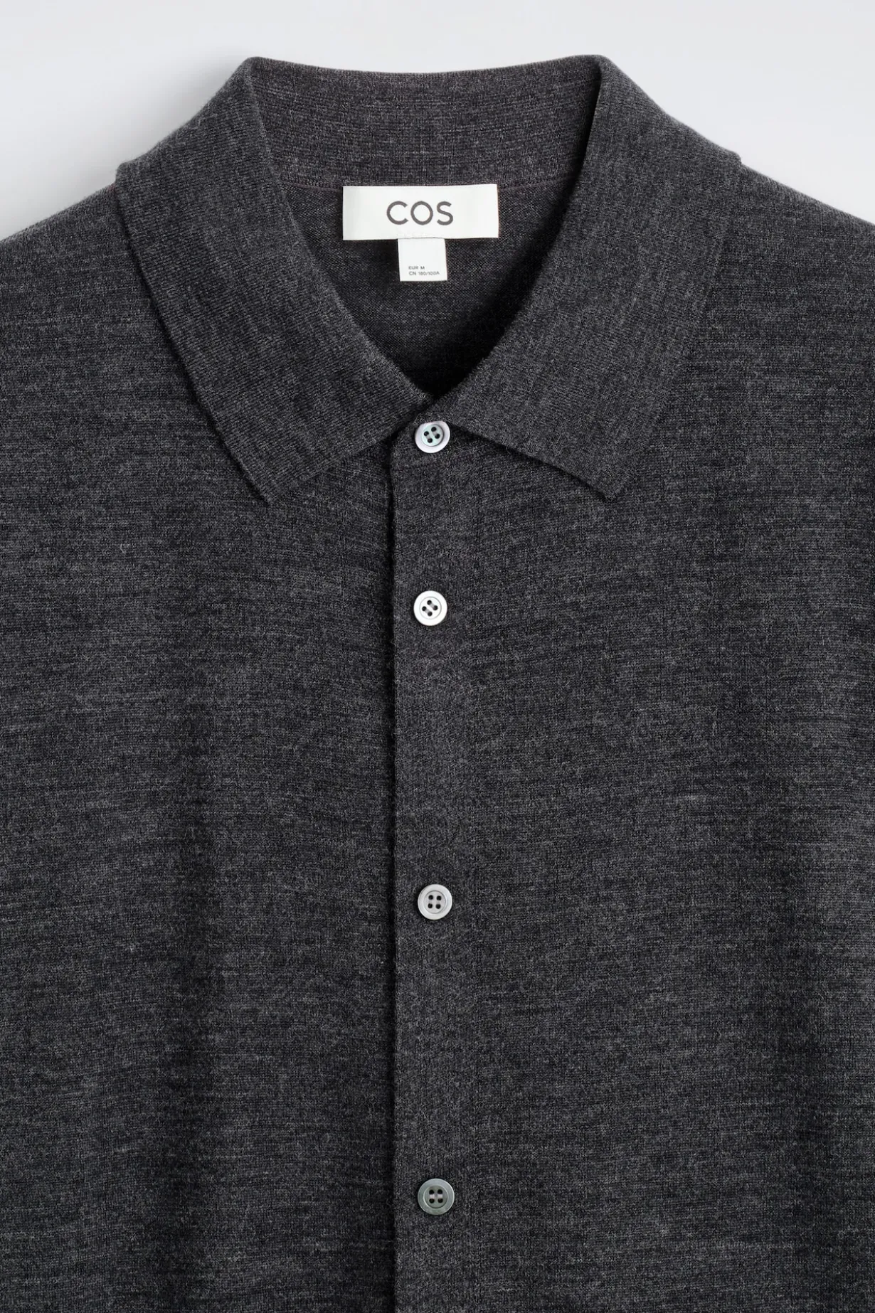 KNITTED MERINO WOOL SHIRT