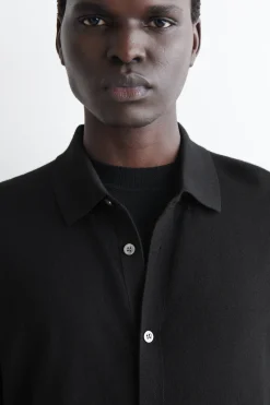 KNITTED MERINO WOOL SHIRT