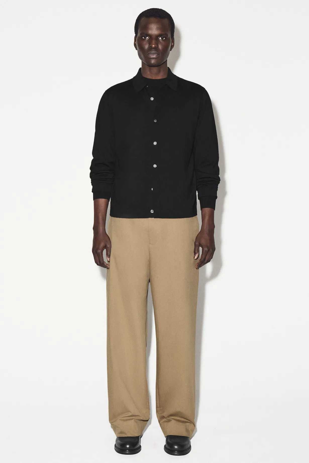 KNITTED MERINO WOOL SHIRT