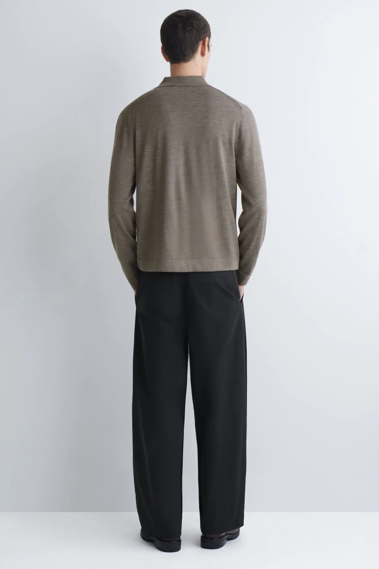KNITTED MERINO WOOL SHIRT