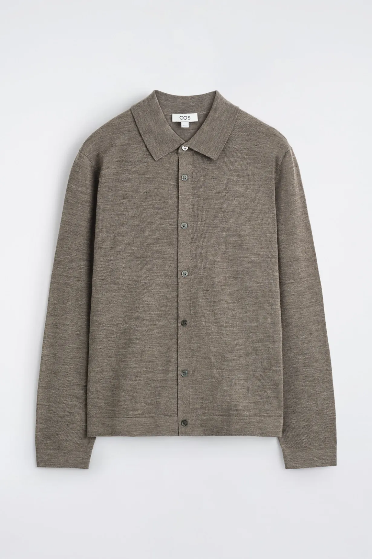 KNITTED MERINO WOOL SHIRT
