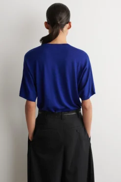KNITTED MERINO WOOL T-SHIRT