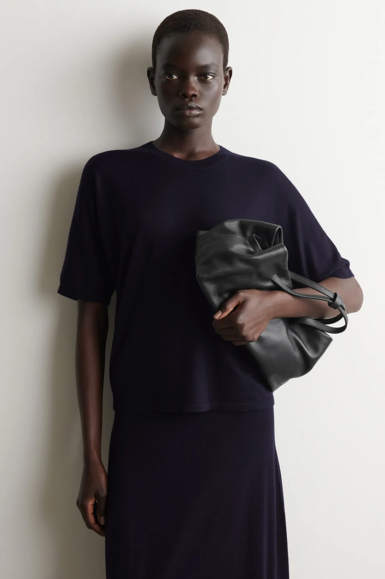 KNITTED MERINO WOOL T-SHIRT