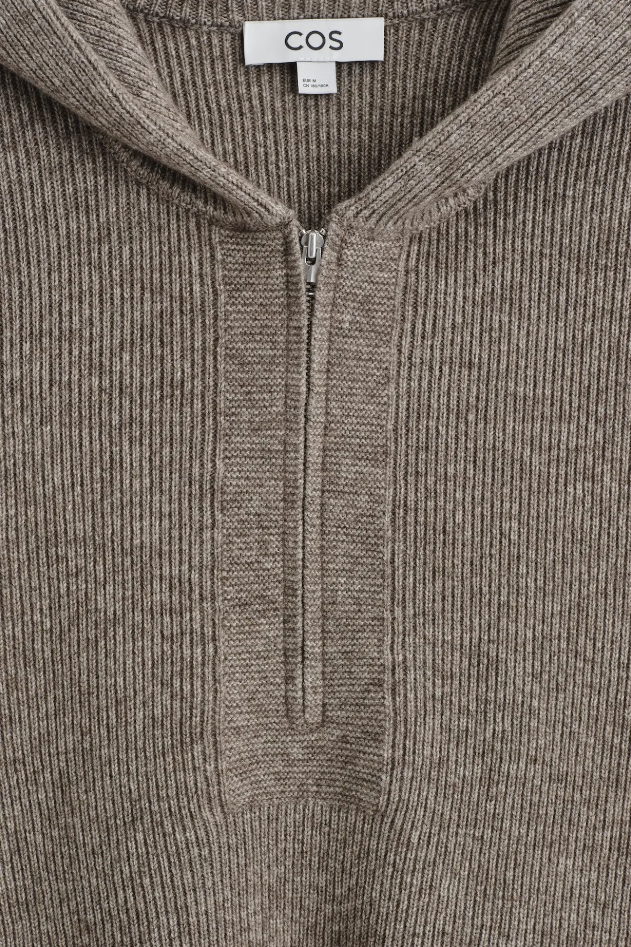 KNITTED MERINO-YAK ZIP-UP HOODIE