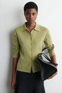 KNITTED MOHAIR-BLEND SHIRT