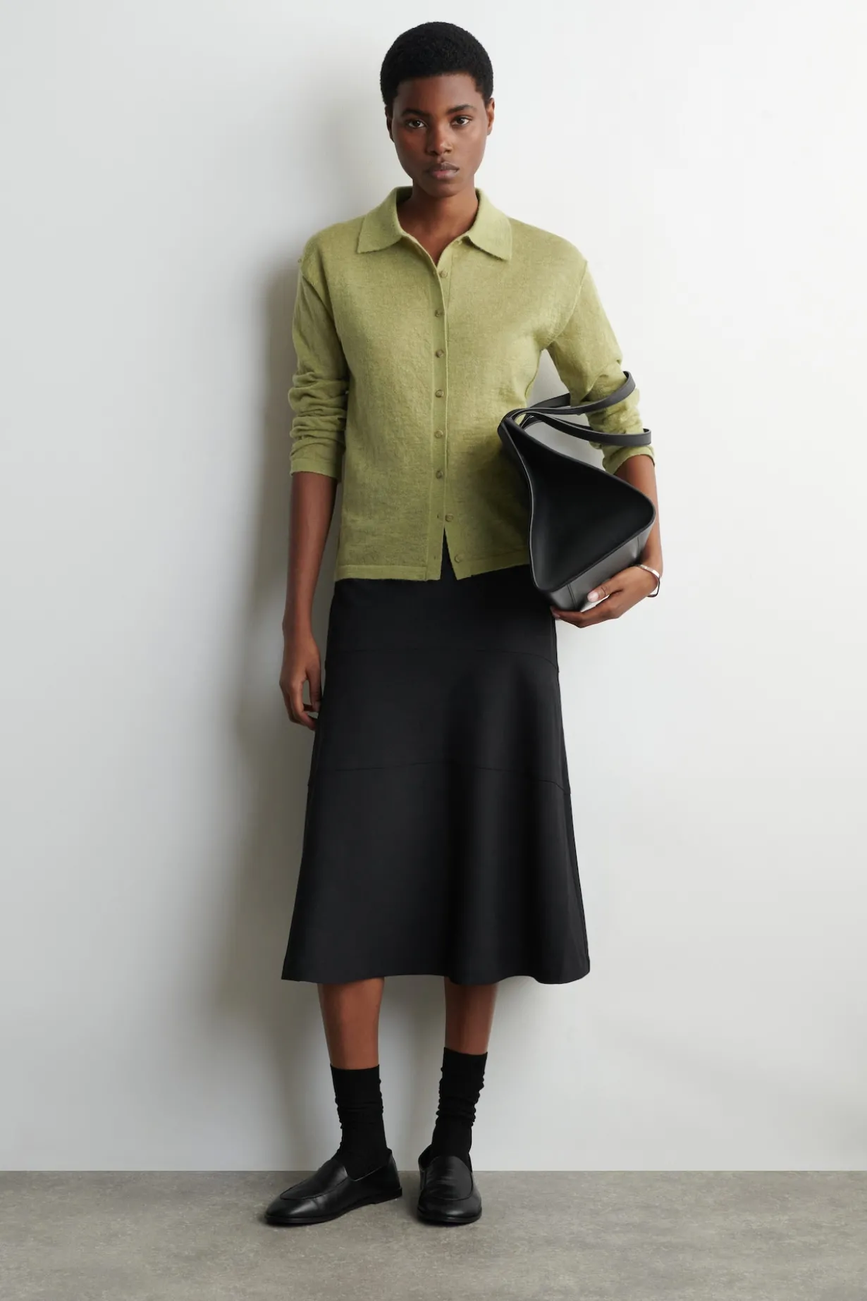 KNITTED MOHAIR-BLEND SHIRT