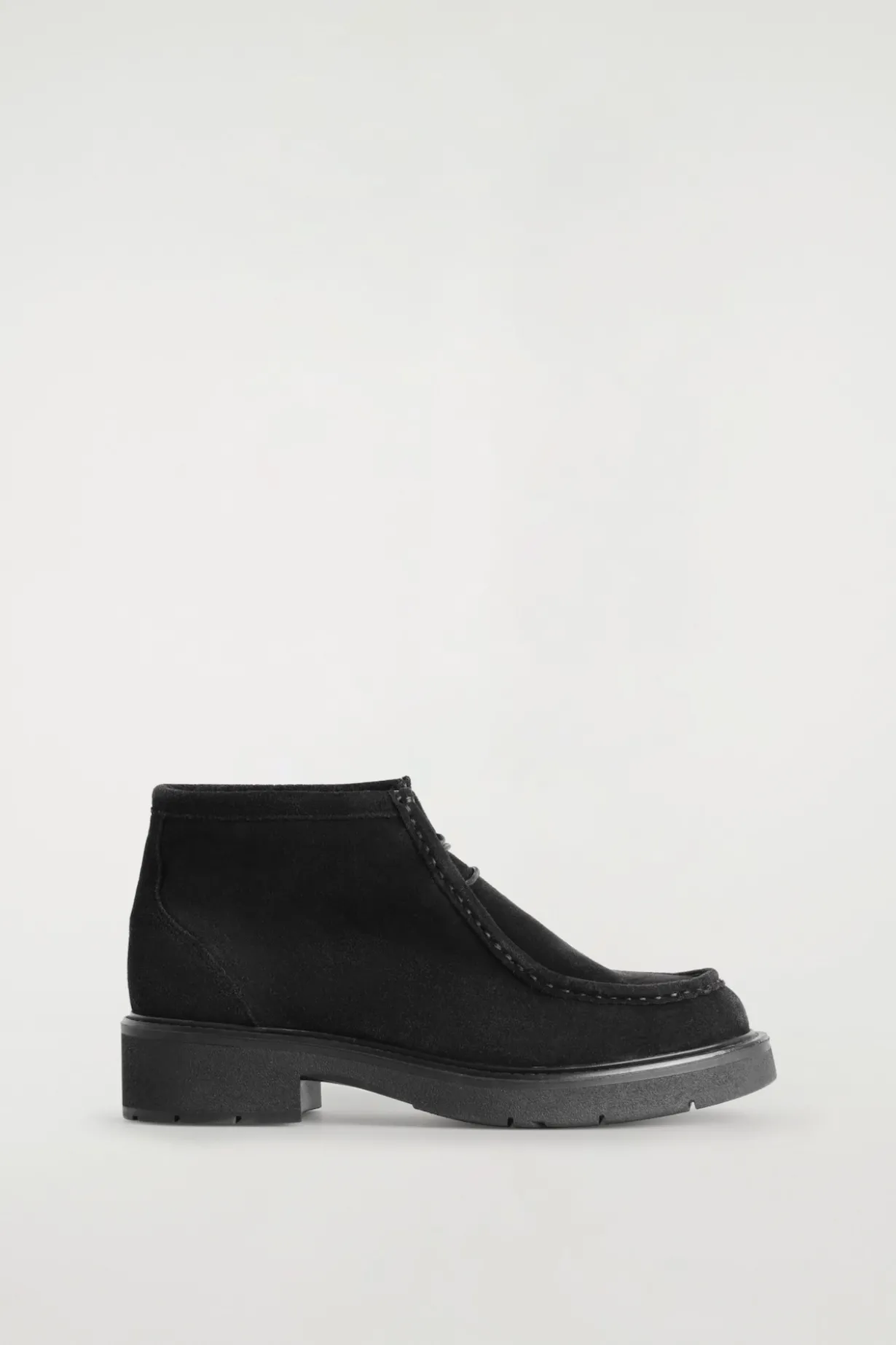 LACE-UP SUEDE ANKLE BOOTS