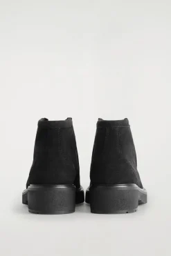 LACE-UP SUEDE ANKLE BOOTS