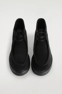 LACE-UP SUEDE ANKLE BOOTS