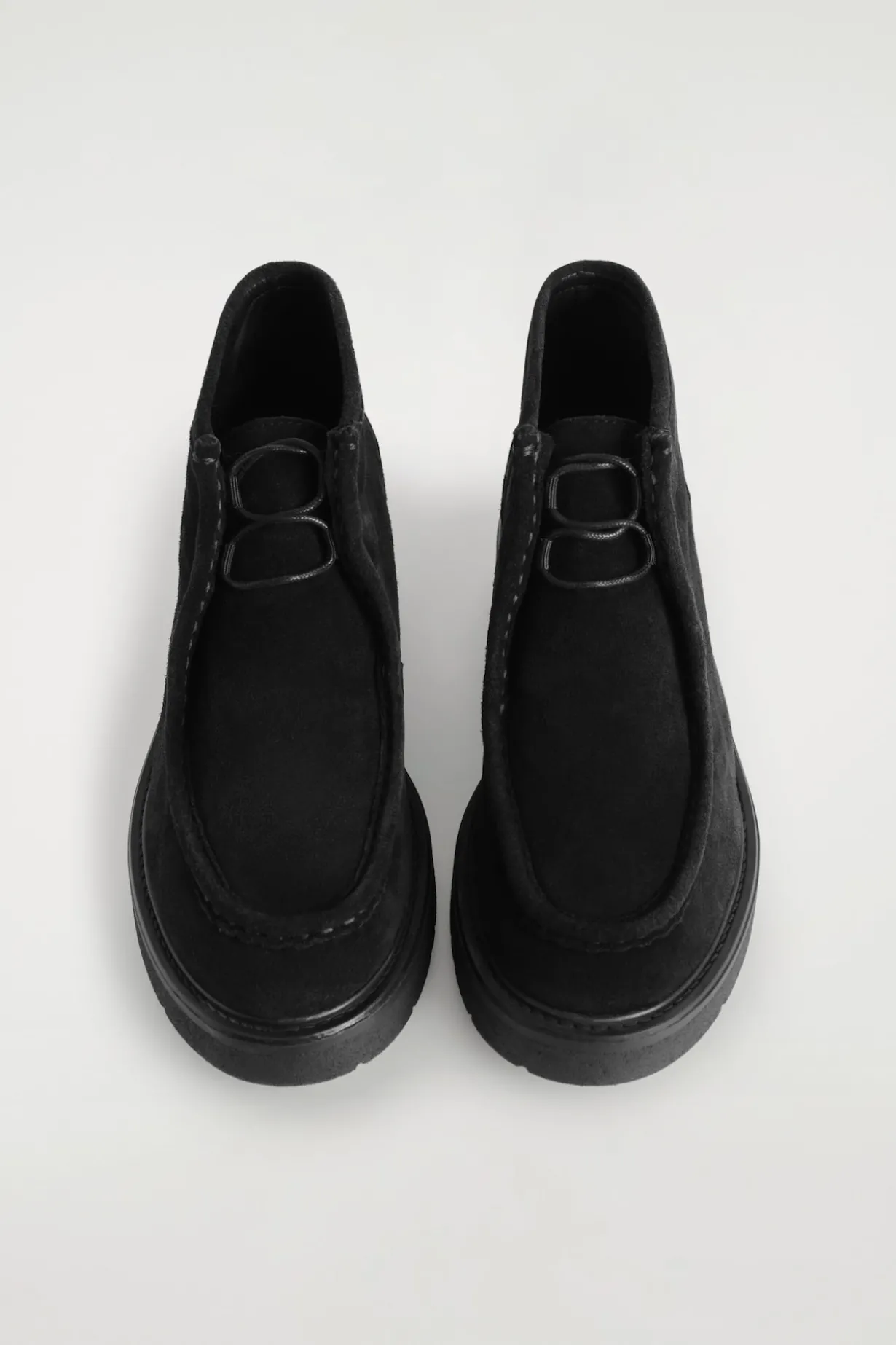 LACE-UP SUEDE ANKLE BOOTS