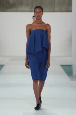 LAYERED BANDEAU MIDI DRESS